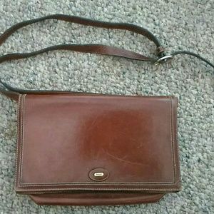 Vtg Bally brown leather purse